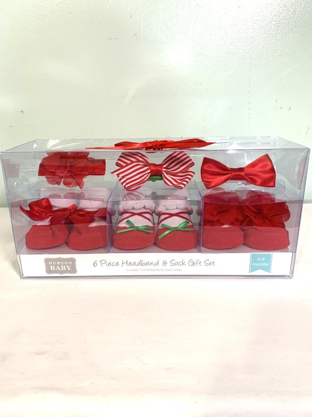Hudson Baby Headband and Socks Gift Set